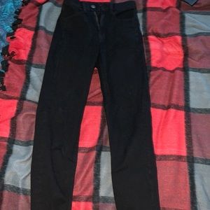 black american eagle curvy jeggings, size 00